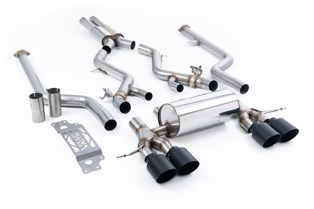 Milltek BMW G87 M2 Midpipe / Cat Bypass (2023 and Later) - Resonated / Race - Cerakote Black