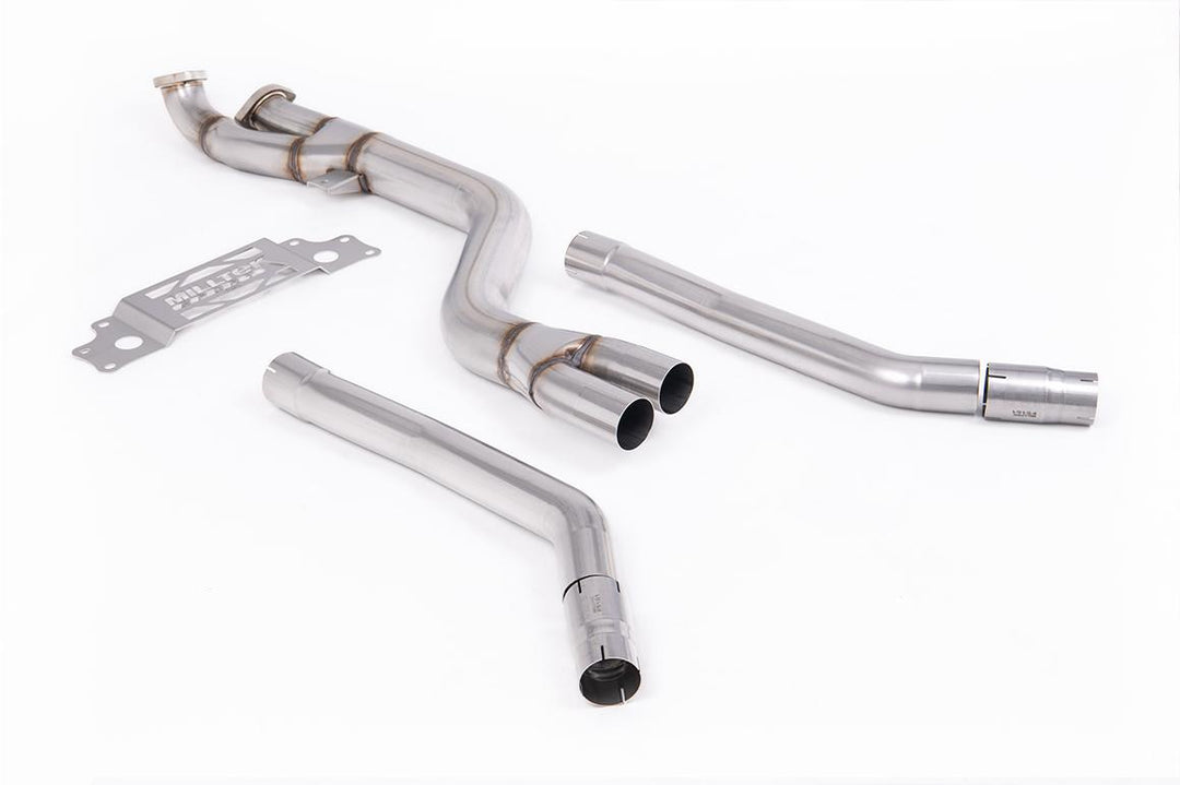 Milltek BMW G87 M2 Catless Downpipes (2023 and Later) - Catless / De-Cat / Non-Resonated (SSXBM1329) - Standard / No Tip Selection