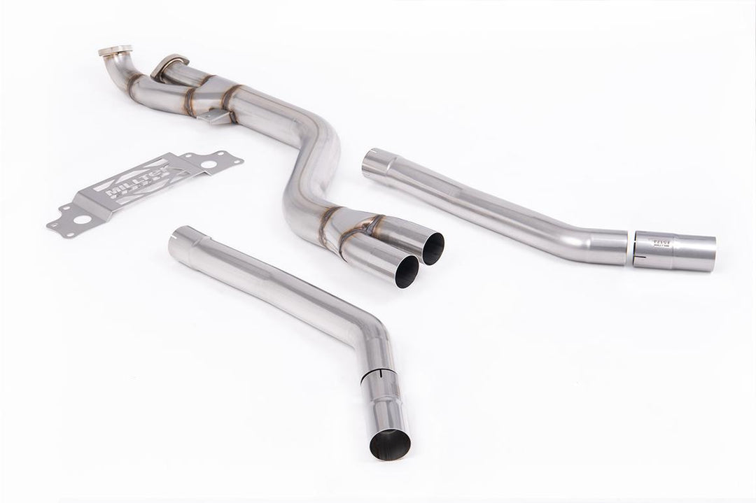 Milltek BMW G87 M2 Catless Downpipes (2023 and Later) - Catless / De-Cat / Non-Resonated (SSXBM1330) - Standard / No Tip Selection