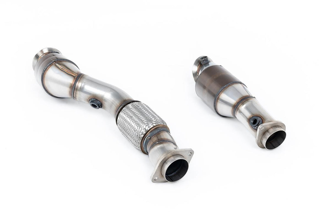 Milltek BMW G87 M2 Sports Cat Downpipes (2023 and Later) - Hi-Flow Sports Cat / Race (SSXBM1333) - Standard / No Tip Selection