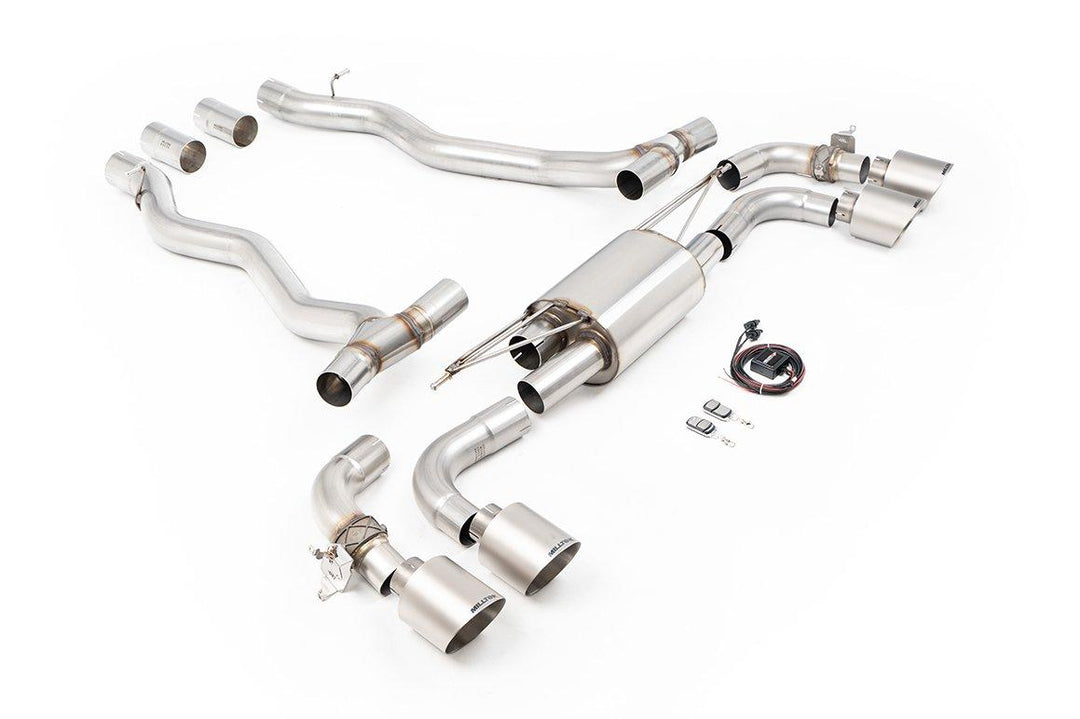 Milltek BMW G90/G99 M5 NAS Axle-Back (2025 and Later) - Axle-Back - Brushed Titanium