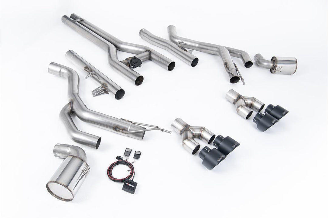 Milltek Dodge Challenger Hellcat Front Pipes (2015 to 2022) - Front Pipe - Cerakote Black