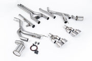 Milltek Dodge Challenger Hellcat Front Pipes (2015 to 2022) - Front Pipe - Brushed Titanium