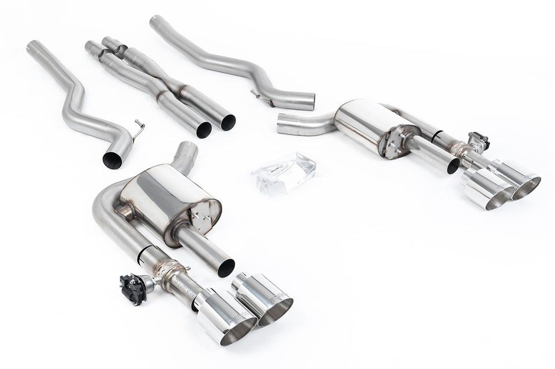 Milltek Ford Mustang S650 Dark Horse Cat-Back (2024 and Later) - Valved / X-Pipe - Polished