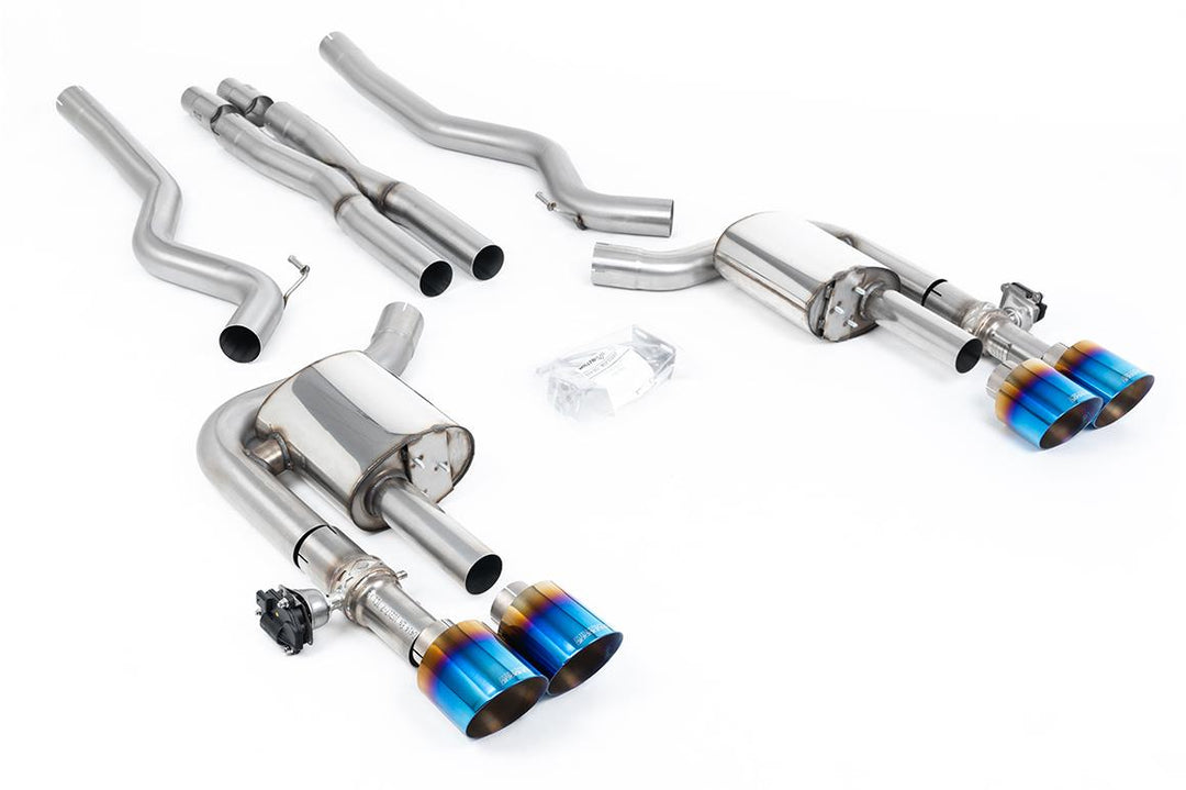 Milltek Ford Mustang S650 Dark Horse Cat-Back (2024 and Later) - Valved / X-Pipe - Titanium