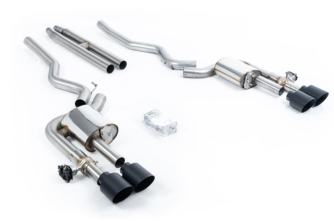 Milltek Ford Mustang S650 Dark Horse Cat-Back (2024 and Later) - Valved / H-Pipe - Cerakote Black