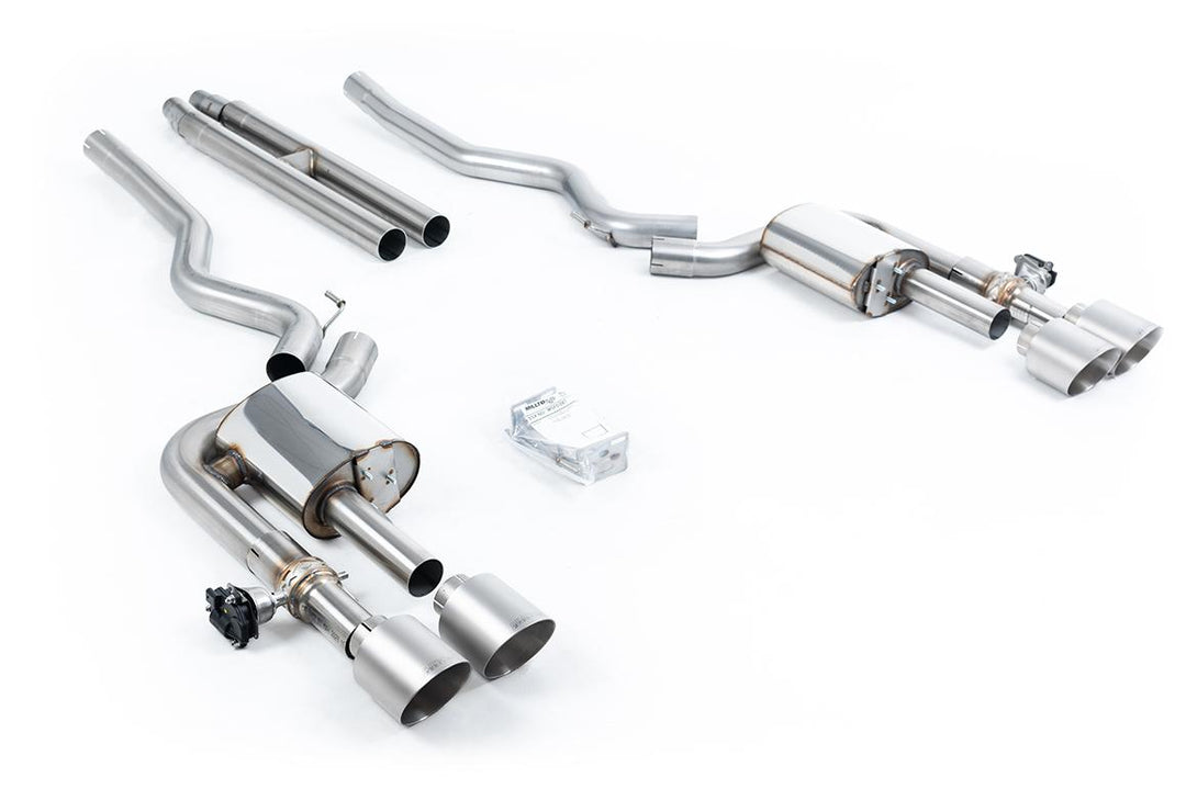 Milltek Ford Mustang S650 Dark Horse Cat-Back (2024 and Later) - Valved / H-Pipe - Brushed Titanium