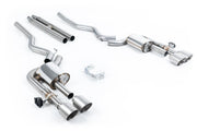 Milltek Ford Mustang S650 Dark Horse Cat-Back (2024 and Later) - Valved / H-Pipe - Brushed Titanium