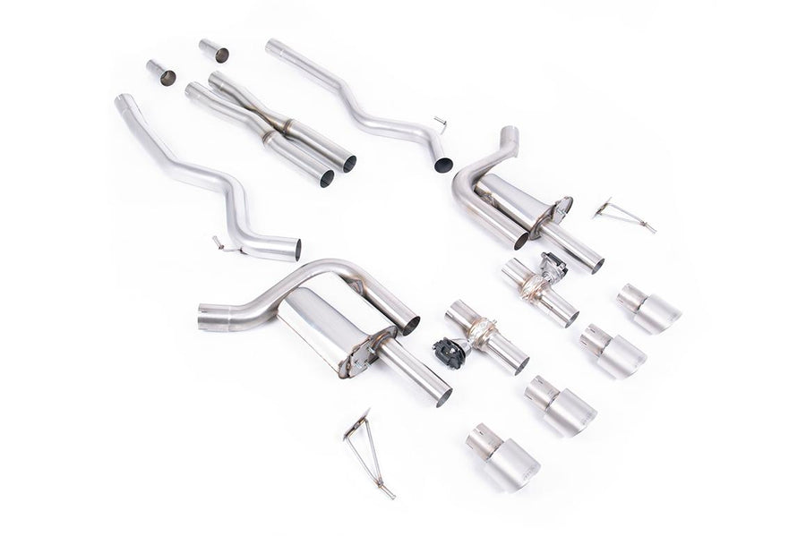 Milltek Ford Mustang S650 GT Cat-Back (2024 and Later) - Valved / X-Pipe - Brushed Titanium