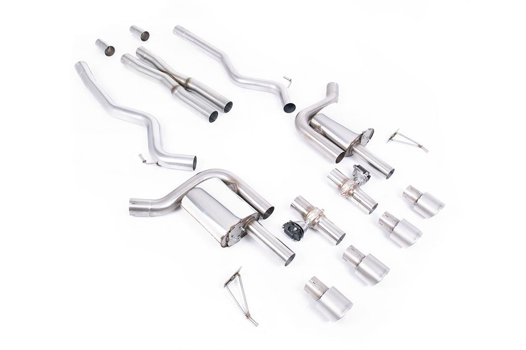 Milltek Ford Mustang S650 GT Cat-Back (2024 and Later) - Valved / X-Pipe - Brushed Titanium