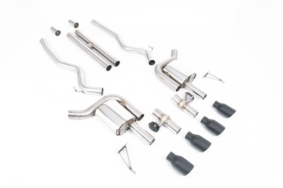 Milltek Ford Mustang S650 GT Cat-Back (2024 and Later) - Valved / H-Pipe - Cerakote Black