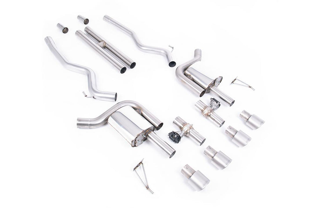 Milltek Ford Mustang S650 GT Cat-Back (2024 and Later) - Valved / H-Pipe - Brushed Titanium