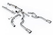 Milltek Ford F-150 5.0 V8 SuperCrew Cat-Back (2021 and Later) - Resonated / Race / Louder - Brushed Titanium