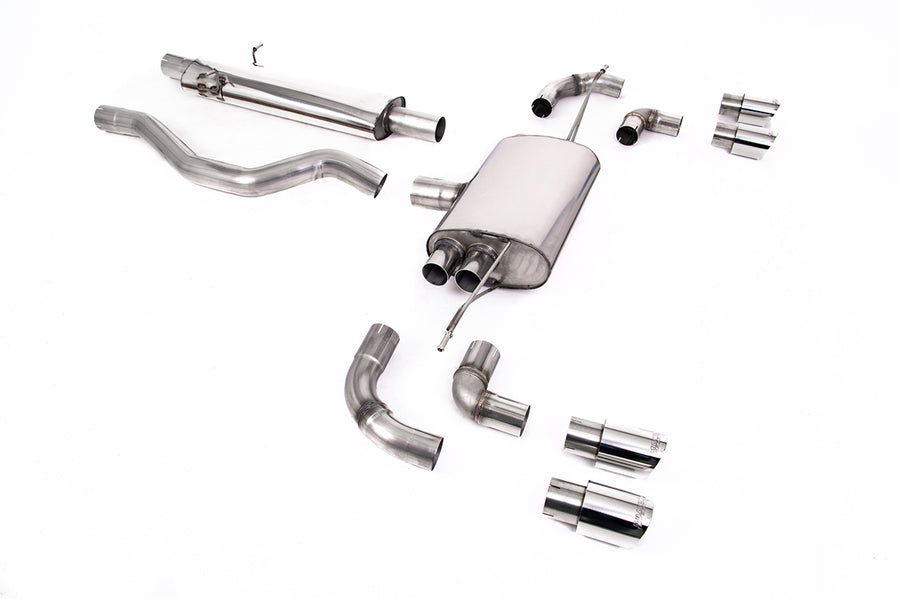 Milltek OPF/GPF-Back Exhaust – Land Rover Defender 110 (2020–2026) 3.0 I6 P400 – Quad Polished GT90 Tips (SSXLR100)