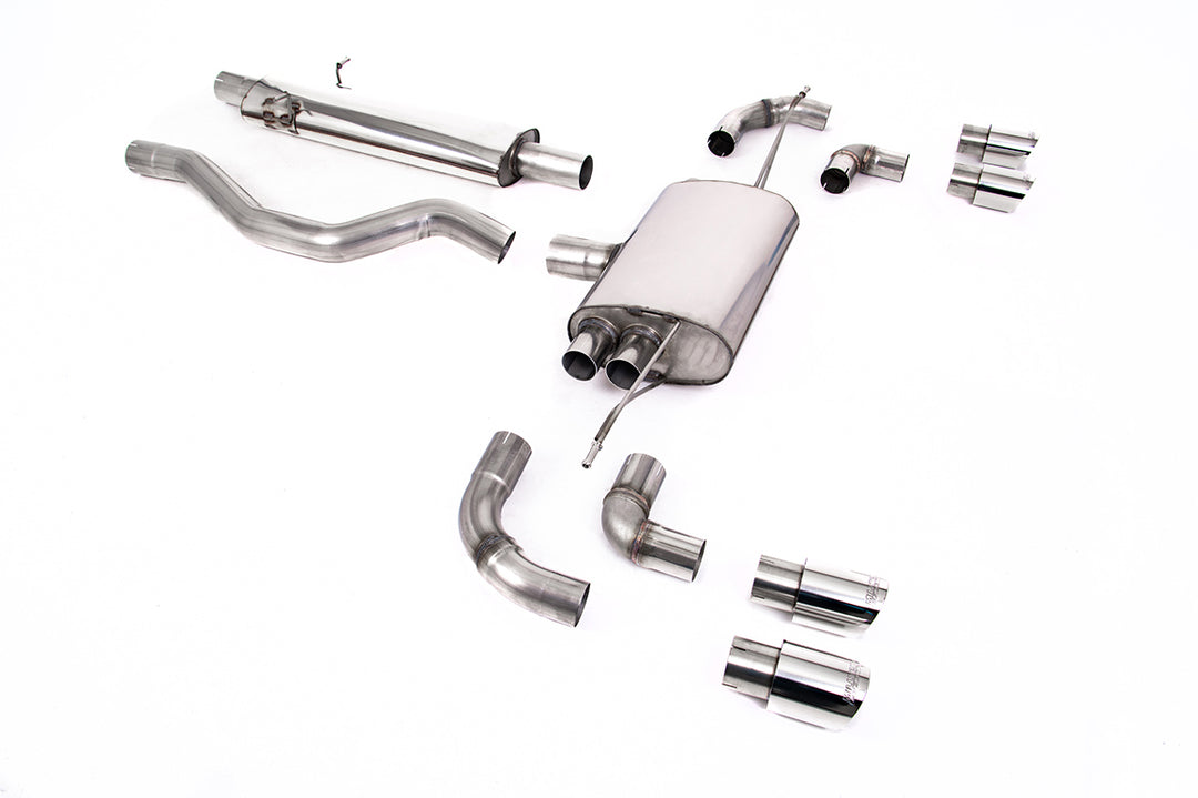 Milltek OPF/GPF-Back Exhaust – Land Rover Defender 110 (2020–2026) 3.0 I6 P400 – Quad Polished GT90 Tips (SSXLR100)