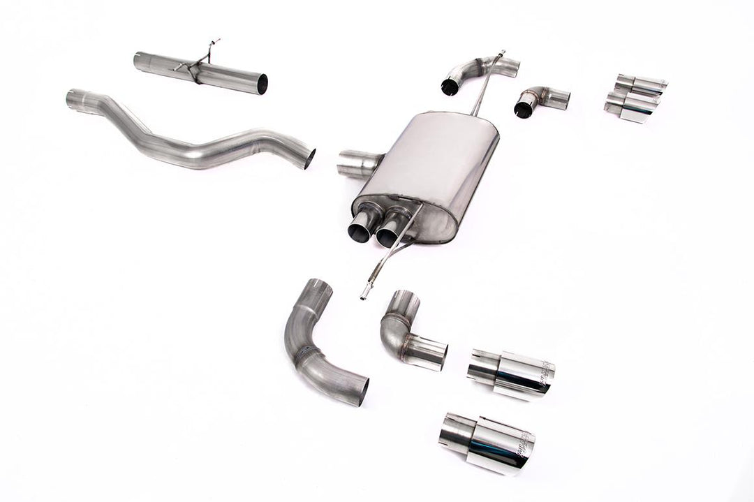 Milltek Defender 90 P300/P400e GPF-Back (2020 and Later) - Non-Resonated / Louder - Polished