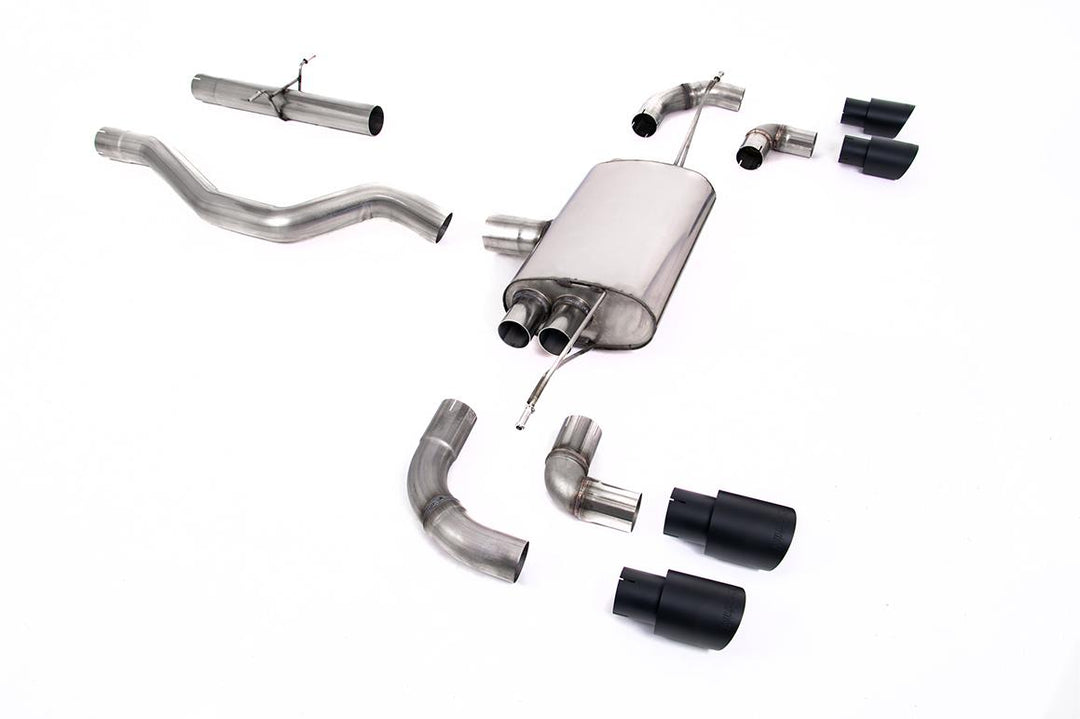 Milltek Defender 90 P300/P400e GPF-Back (2020 and Later) - Non-Resonated / Louder - Cerakote Black
