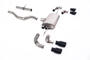 Milltek Defender 90 P300/P400e GPF-Back (2020 and Later) - Non-Resonated / Louder - Cerakote Black