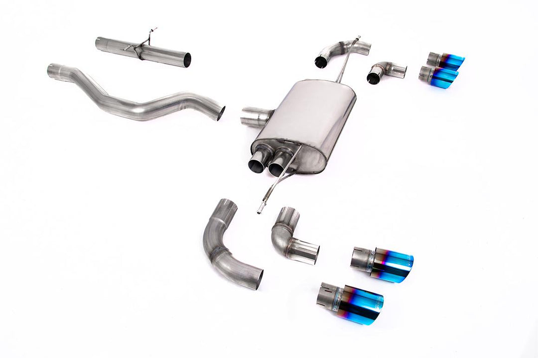 Milltek Defender 90 P300/P400e GPF-Back (2020 and Later) - Non-Resonated / Louder - Burnt Titanium