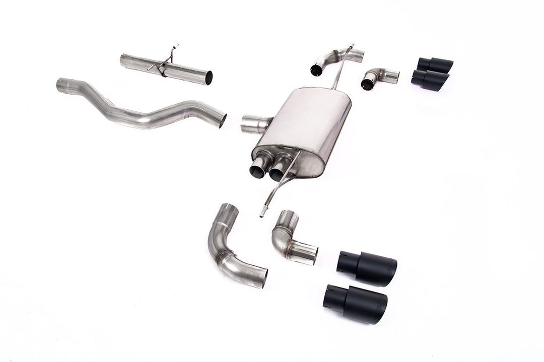 Milltek Defender 90 P400 GPF-Back (2020 and Later) - Non-Resonated / Louder - Cerakote Black