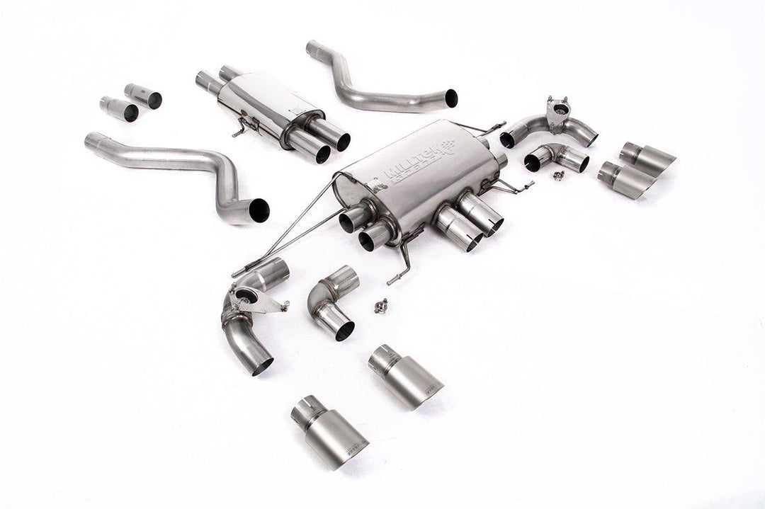 Milltek Defender 90 V8 Cat-Back (2021 and Later) - Resonated / Valved - Burnt Titanium