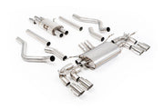 Load image into Gallery viewer, Milltek Defender 130 V8 NAS Cat-Back (2023 and Later) - Resonated / Valved - Polished