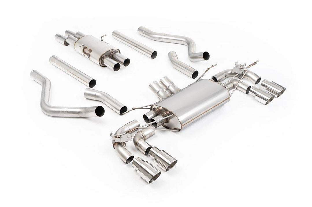 Milltek Defender 130 V8 NAS Cat-Back (2023 and Later) - Resonated / Valved - Polished