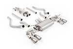 Load image into Gallery viewer, Milltek Defender 130 V8 NAS Cat-Back (2023 and Later) - Resonated / Valved - Brushed Titanium