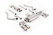 Milltek Defender 130 V8 NAS Cat-Back (2023 and Later) - Resonated / Valved - Brushed Titanium