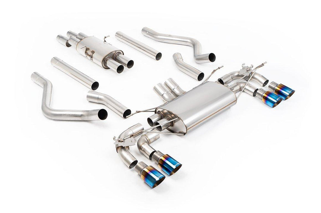 Milltek Defender 130 V8 NAS Cat-Back (2023 and Later) - Resonated / Valved - Burnt Titanium