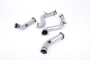 Milltek Mercedes W205 C63/C63S Catless Downpipes (2015 and Later) - Catless / De-Cat - Standard / No Tip Selection