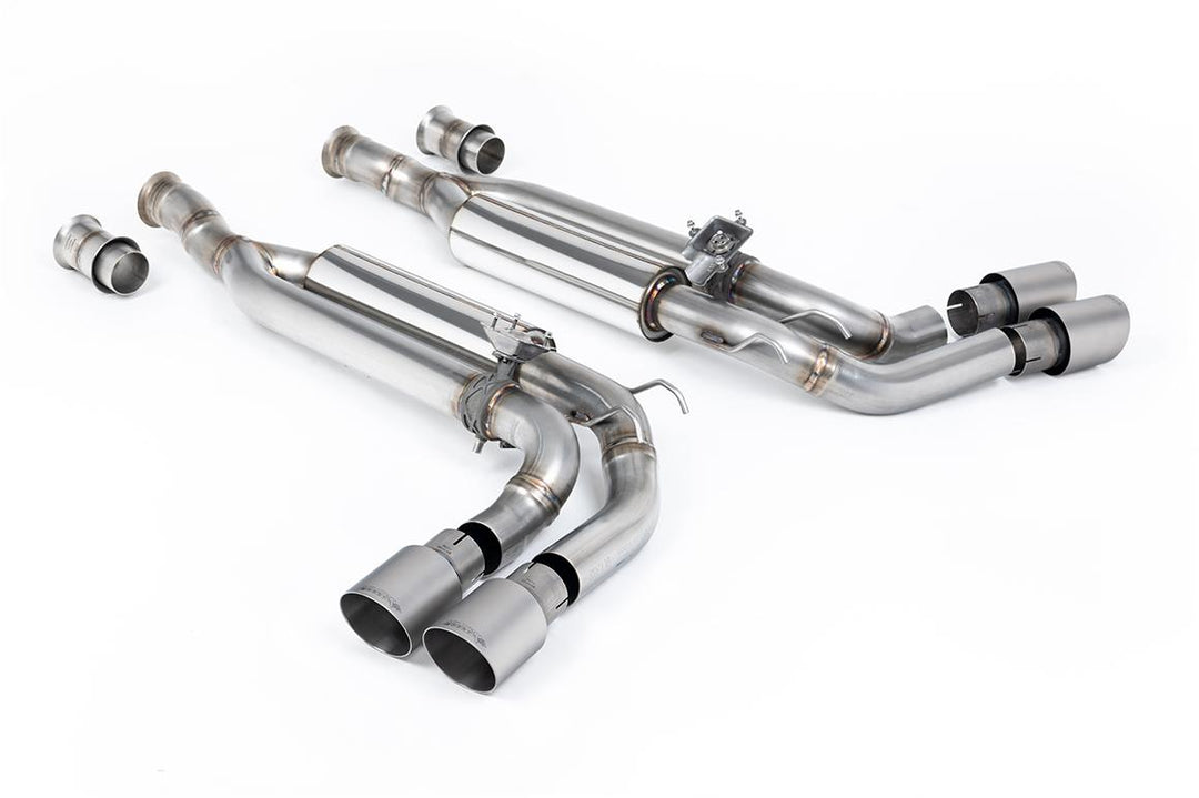 Milltek Mercedes G63 W463 Cat-Back (2019 and 2024) - Valved - Brushed Titanium