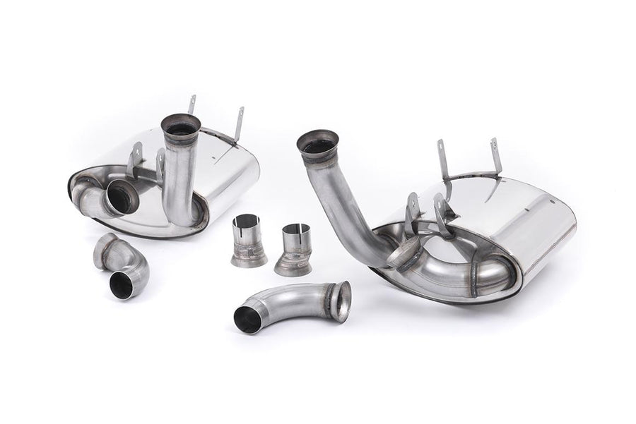 Milltek Porsche 997.1 Carrera/Carrera S Cat-Back (2004 to 2008) - Rear Silencer - OE / Factory Tips