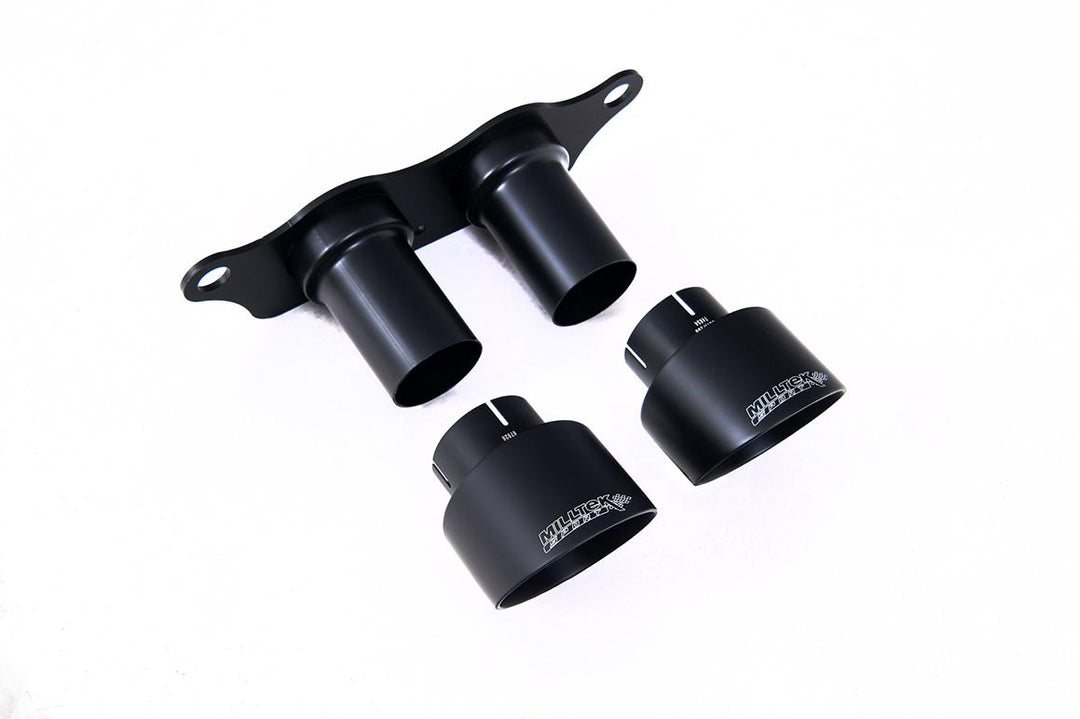 Milltek Porsche 991.2 GT3/GT3 RS Rear Silencer (2018 to 2020) - Rear Silencer - Cerakote Black