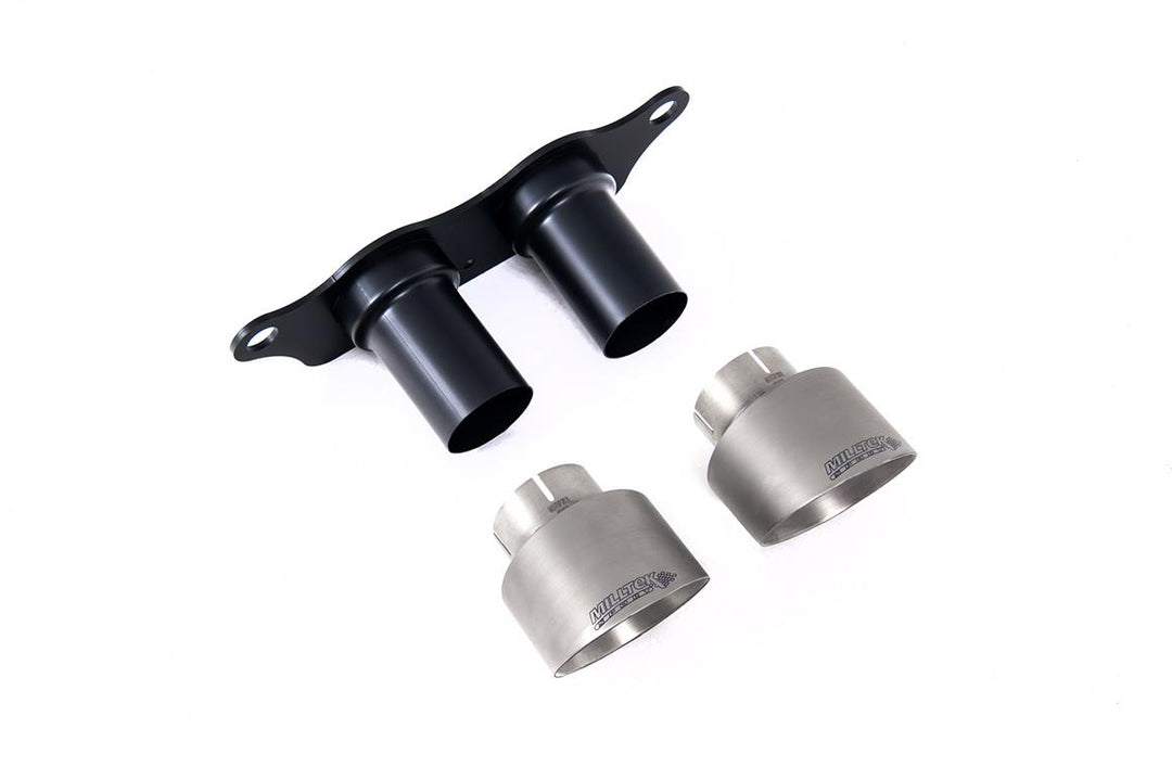 Milltek Porsche 991.2 GT3/GT3 RS Rear Silencer (2018 to 2020) - Rear Silencer - Brushed Titanium