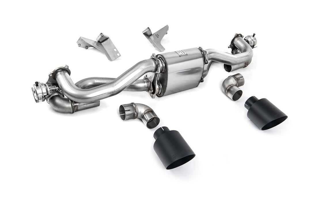 Milltek Porsche 718 Cayman GT4 Manual GPF-Back (2020 and Later) - GPF/OPF-Back - Cerakote Black