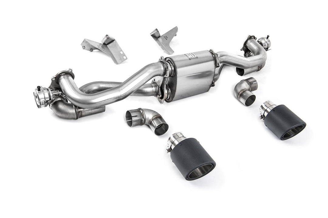 Milltek Porsche 718 Cayman GT4 Manual GPF-Back (2020 and Later) - GPF/OPF-Back - Carbon