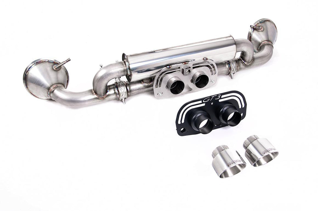 Milltek Porsche 992.1 GT3 Rear Silencer (2021 and Later) - Rear Silencer - Polished