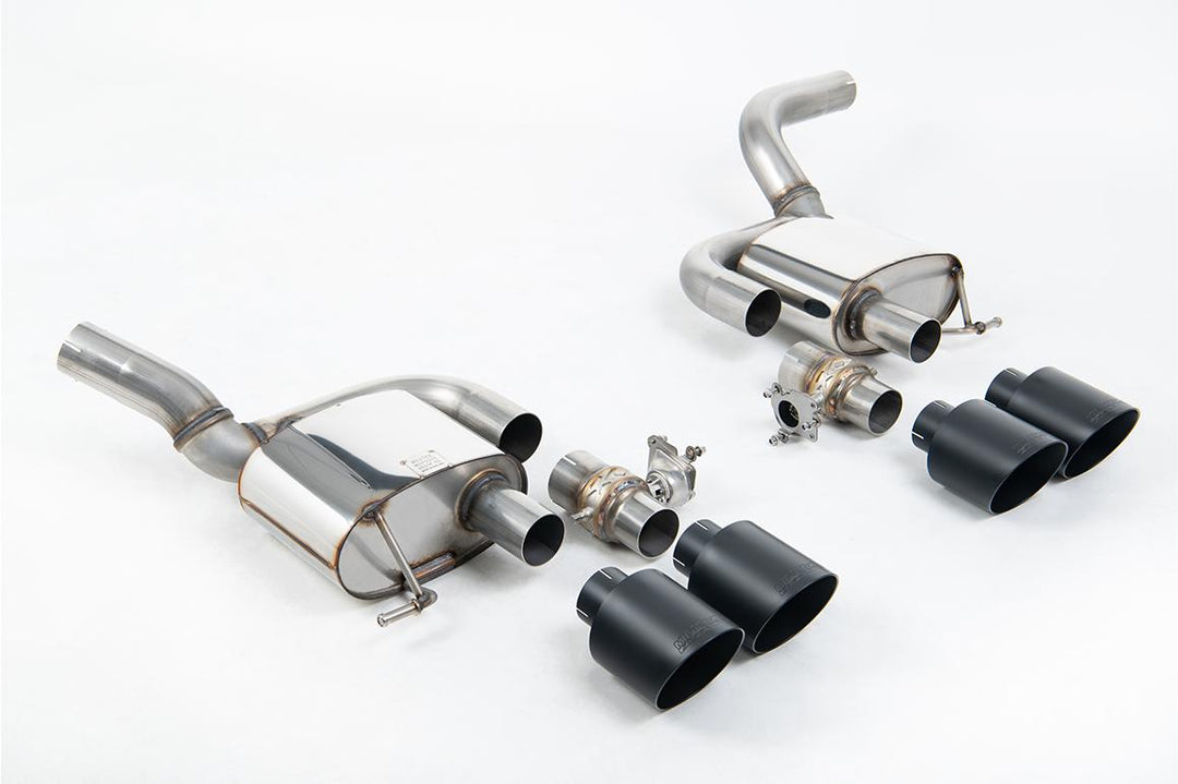 Milltek Porsche Macan GTS/Turbo Rear Silencer (2021 and Later) - Valved - Cerakote Black