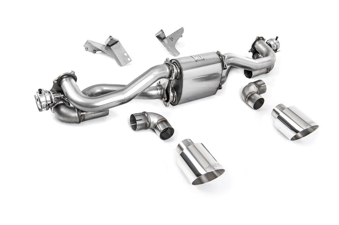 Milltek Porsche 718 Cayman GT4 PDK GPF-Back (2020 and Later) - GPF/OPF-Back - Polished