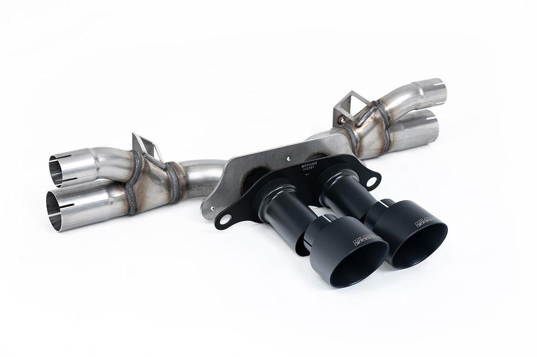 Milltek Porsche 991.2 GT3/GT3 RS Rear Silencer (2018 to 2020) - Valved - Cerakote Black