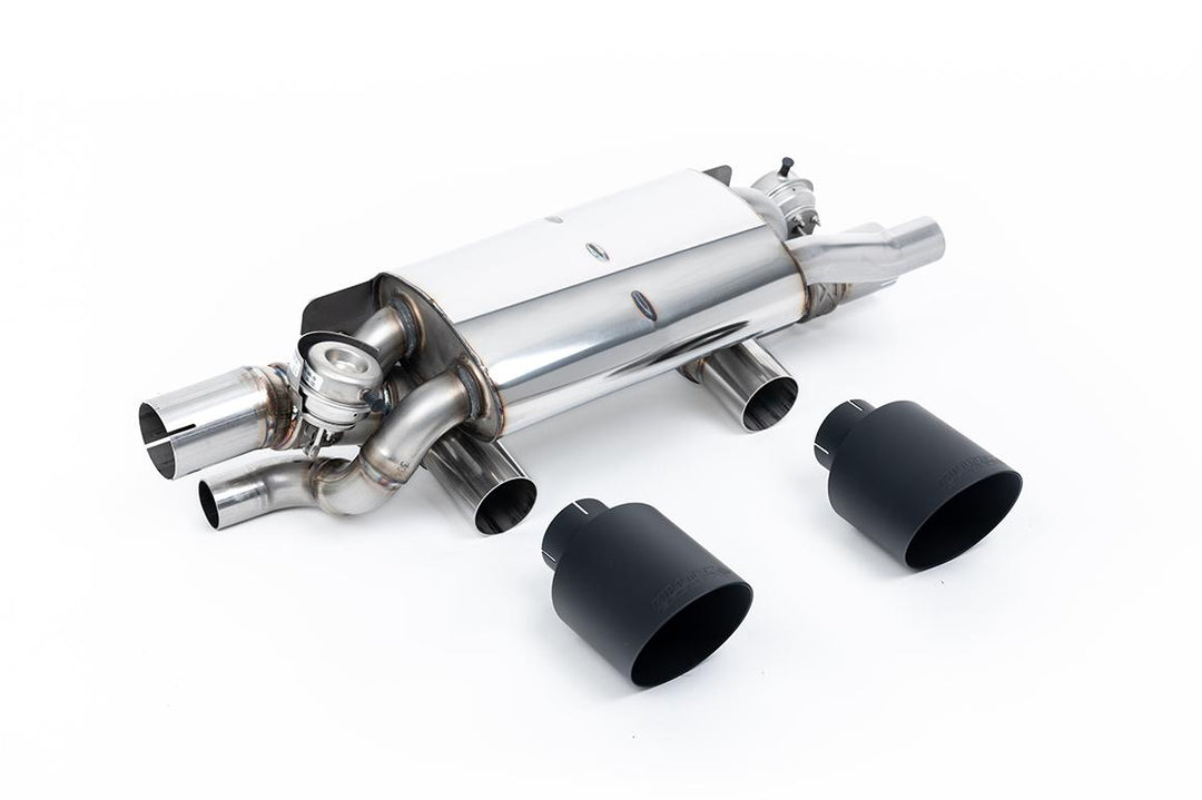 Milltek Porsche 991.2 Carrera T/S/GTS Rear Silencer (2015 to 2019) - Rear Silencer - Cerakote Black