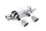 Load image into Gallery viewer, Milltek Porsche 991.2 Carrera T/S/GTS Rear Silencer (2015 to 2019) - Rear Silencer - Brushed Titanium