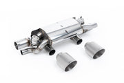 Load image into Gallery viewer, Milltek Porsche 991.2 Carrera T/S/GTS Rear Silencer (2015 to 2019) - Rear Silencer - Brushed Titanium