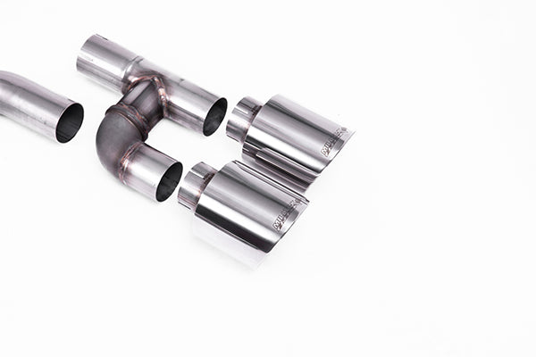 Milltek Golf R Style Cat-Back Exhaust (Race / Loudest) – VW Golf MK8 GTI (GPF/OPF) w/ Polished GT-115 Tips