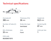 Load image into Gallery viewer, Mercedes W205 C63 Brembo Rotor Kit (Front + Rear)