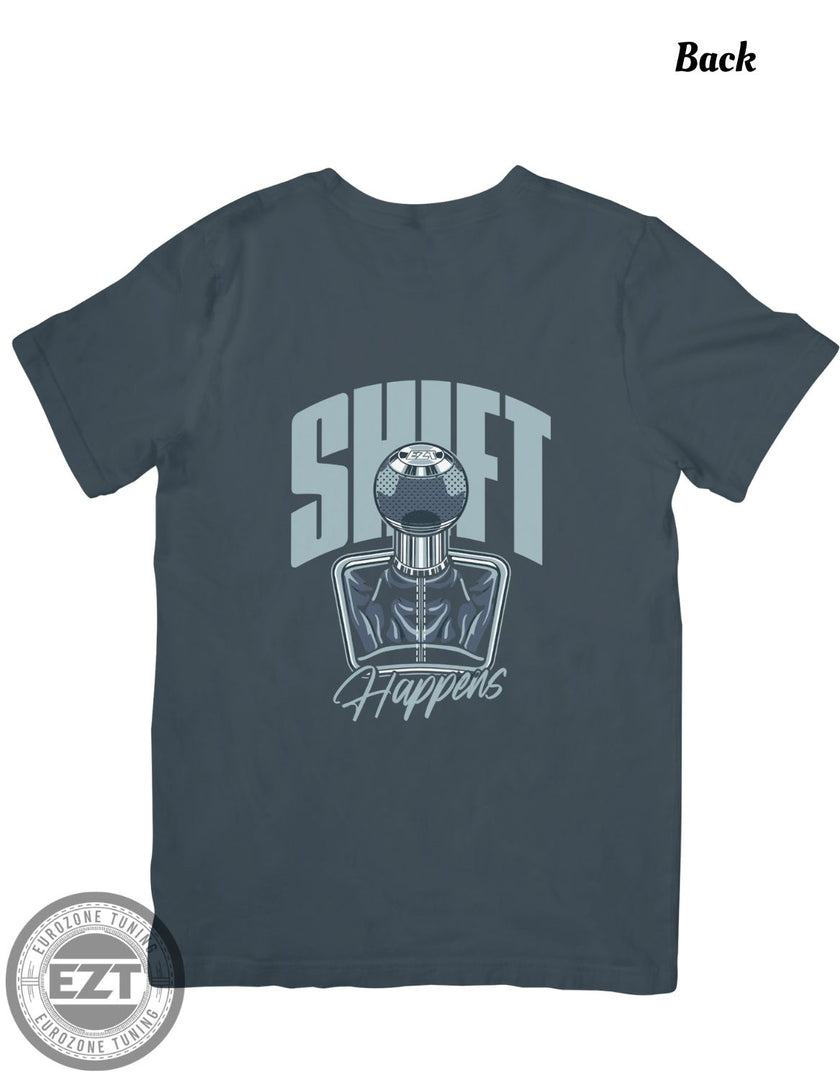 Shift Happens Weighted Knob Graphic T-Shirt – EZT Cotton Tee