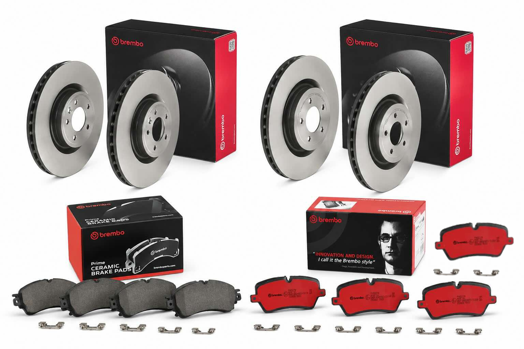 Brembo Brake Kit – Land Rover Defender 90 / 110 / 130 20"/22" Brake Package (2020+) – Front & Rear Rotors + Pads
