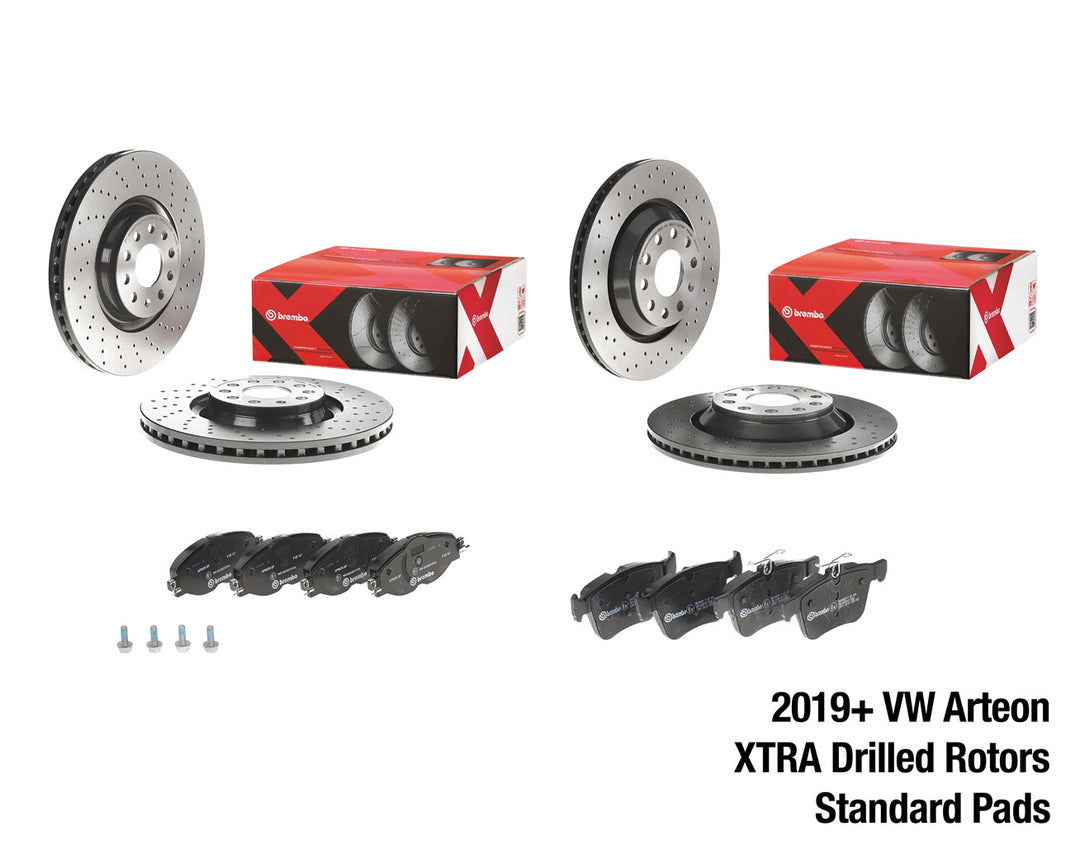 Brembo Brake Kit – VW Arteon (2019-2023)– Front & Rear Rotors + Pads