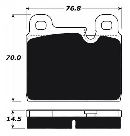 Porterfield AP287 Front Brake Pads – Porsche 911 / Carrera / Speedster – R4-S